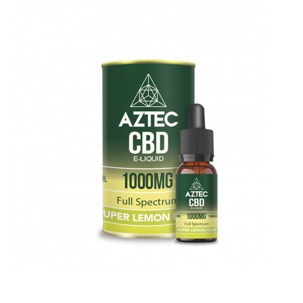 Aztec CBD 1000mg CBD Vaping Liquid - 10ml (50PG/50VG)