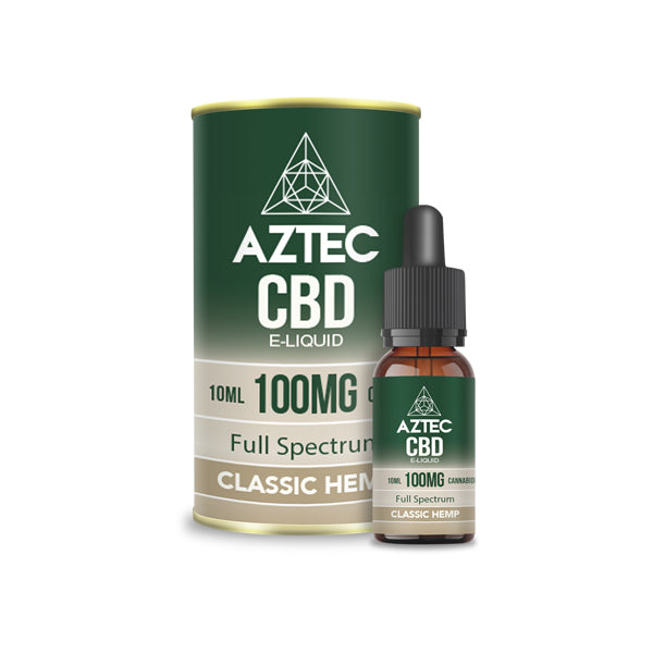 Aztec CBD 100mg CBD Vaping Liquid - 10ml (50PG/50VG)