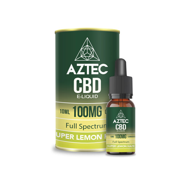 Aztec CBD 100mg Liquide de vapotage CBD 10ml (50PG/50VG)