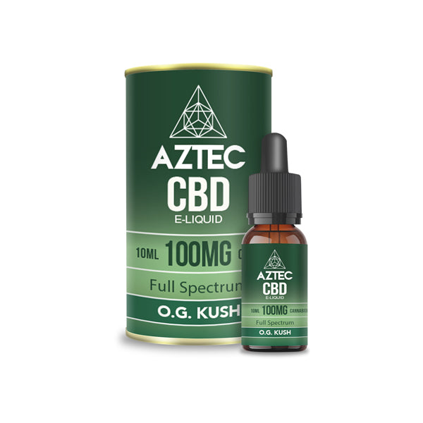 Aztec CBD 100mg CBD Vaping Liquid - 10ml (50PG/50VG)