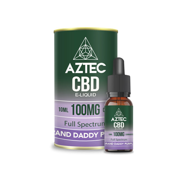 Aztec CBD 100mg CBD Vaping Liquid 10ml (50PG/50VG) - The CBD Hut