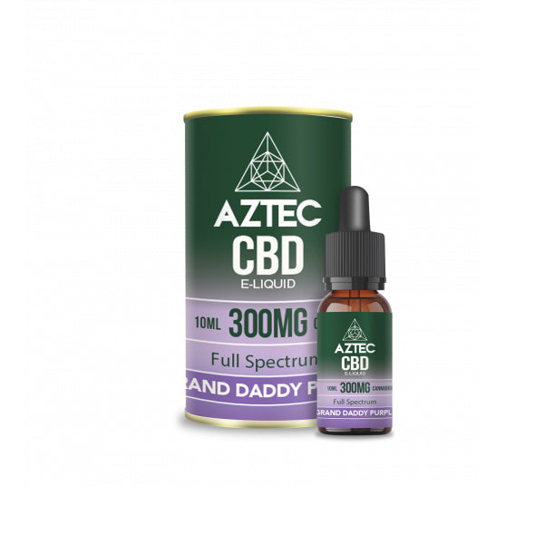 Aztec CBD 300mg CBD Vaping Liquid - 10ml (50PG/50VG) - Shop Now At The CBD Hut 