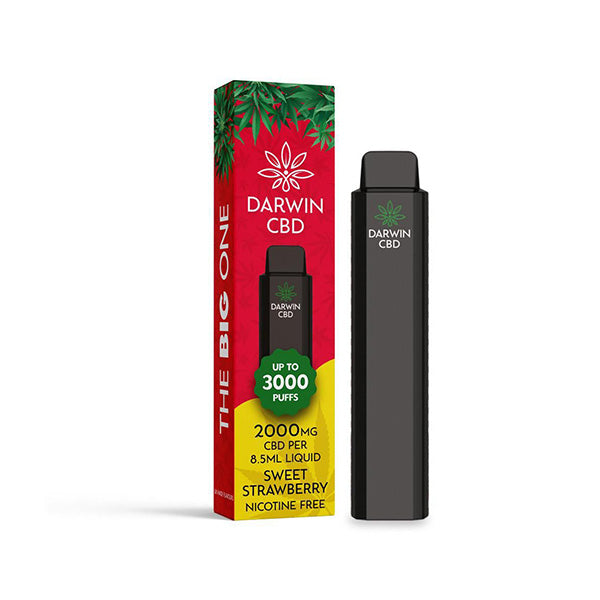 Darwin The Big One 2000mg CBD Disposable Vape Device 3000 Puffs - Shop Now At The CBD Hut 