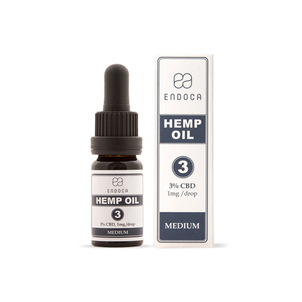 Endoca 300mg CBD Hemp Oil Drops - 10ml