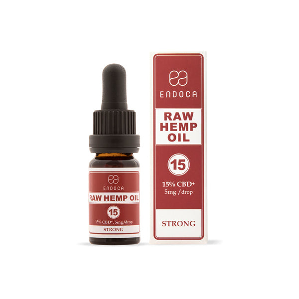 Endoca 1500mg CBD+CBDa Huile de Chanvre RAW Gouttes 10ml