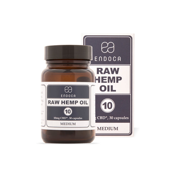 Endoca 300mg CBD+CBDa Raw Hemp Oil Capsules - 30 Caps