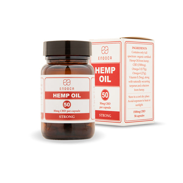 Endoca 1500mg CBD Hemp Oil Capsules - 30 Caps