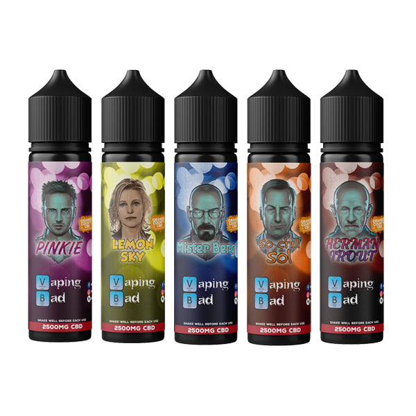 Vaping Bad by Orange County CBD 2500mg E-liquid - 50ml (60VG/40PG) - Shop Now At The CBD Hut 