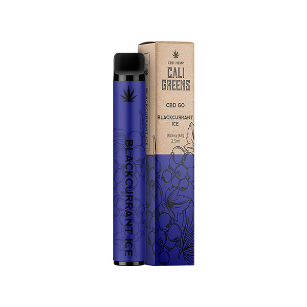 Cali Greens CBD GO 150mg CBD Disposable Vape Pen - 400 Puffs - Shop Now At The CBD Hut 