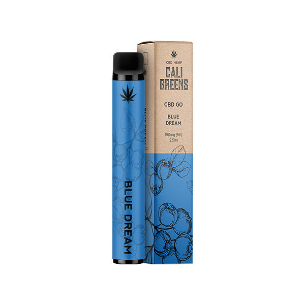 Cali Greens CBD GO 150mg CBD Disposable Vape Pen - 400 Puffs - Shop Now At The CBD Hut 