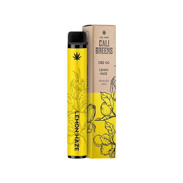 Cali Greens CBD GO 150mg CBD Disposable Vape Pen - 400 Puffs - Shop Now At The CBD Hut 