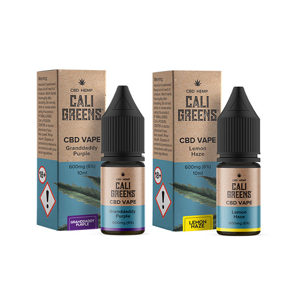 Cali Greens 600mg CBD Vape E-liquid - 10ml - Shop Now At The CBD Hut 