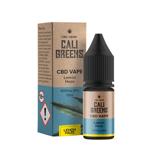 Cali Greens 600mg CBD Vape E-liquid - 10ml - Shop Now At The CBD Hut 