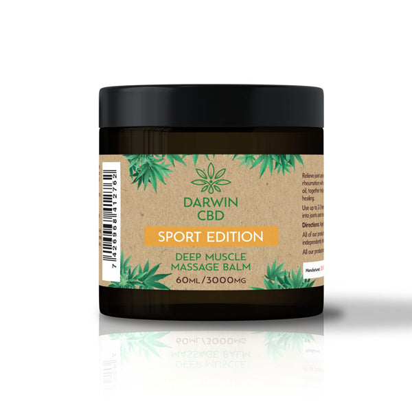 Darwin 3000mg CBD Sport Edition Massage Balm - 60ml | The CBD Hut 