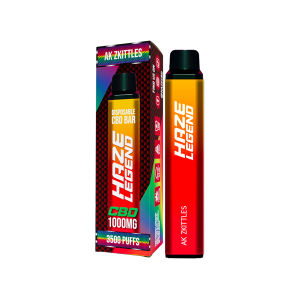 Dispositif jetable de vape de CBD de Haze Legend 1000mg 3500 bouffées