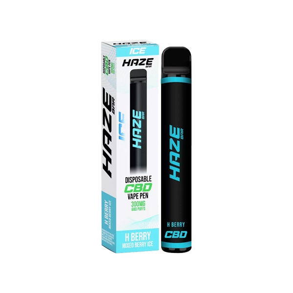 Haze Bar Ice 300mg CBD Disposable Vape Device 600 Puffs - The CBD Hut