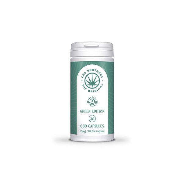 CBD Brothers Green Edition 1050mg CBD/CBDA Capsules - 30 Caps