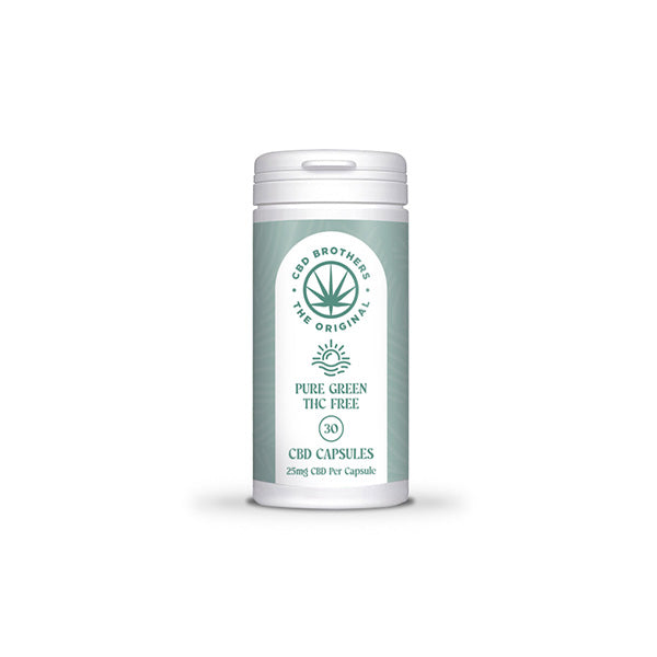 CBD Brothers Pure Green 750mg Cápsulas Veganas de CBD - 30 Cápsulas