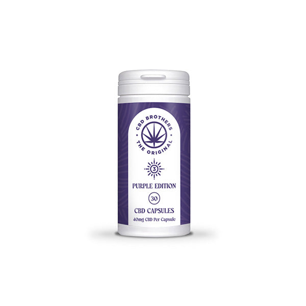 CBD Brothers Purple Edition 1200mg Capsules végétaliennes CBD/CBDA - 30 Caps