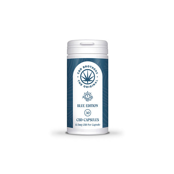 CBD Brothers Blue Edition 375mg CBD/CBDA Capsules - 30 Caps