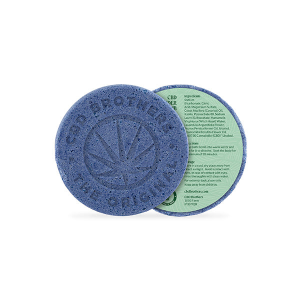 CBD Brothers Bomba de baño de lavanda y CBD de 100 mg - 100 g