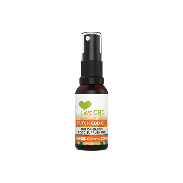 Love CBD Dutch 300mg CBD Oil Spray - 20ml