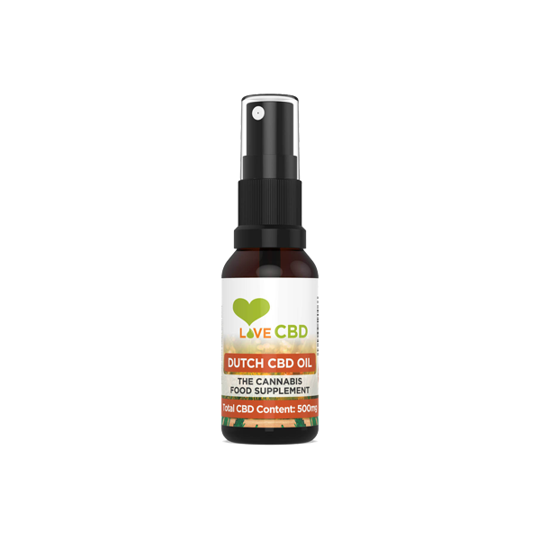 Love CBD 500 mg Spray de aceite de CBD holandés - 20 ml