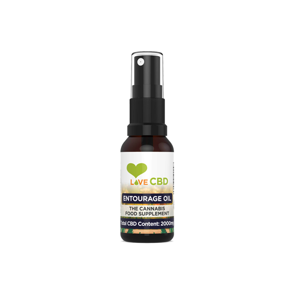 Love CBD 2000 mg Aceite de CBD Entourage en spray - 20 ml