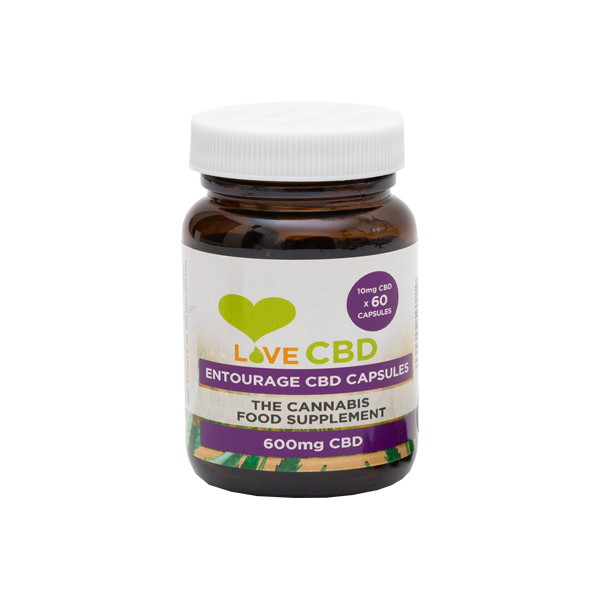 Love CBD Entourage 600mg CBD Capsules - 60 Caps