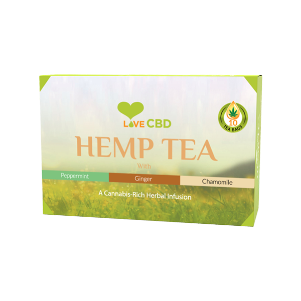 Love CBD Bolsas de té de cáñamo - 10 Bolsitas