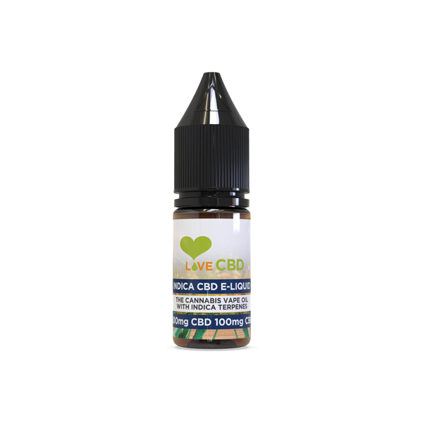 Love CBD 600mg Indica CBD + CBG E-liquide 10ml (65PG/35VG)