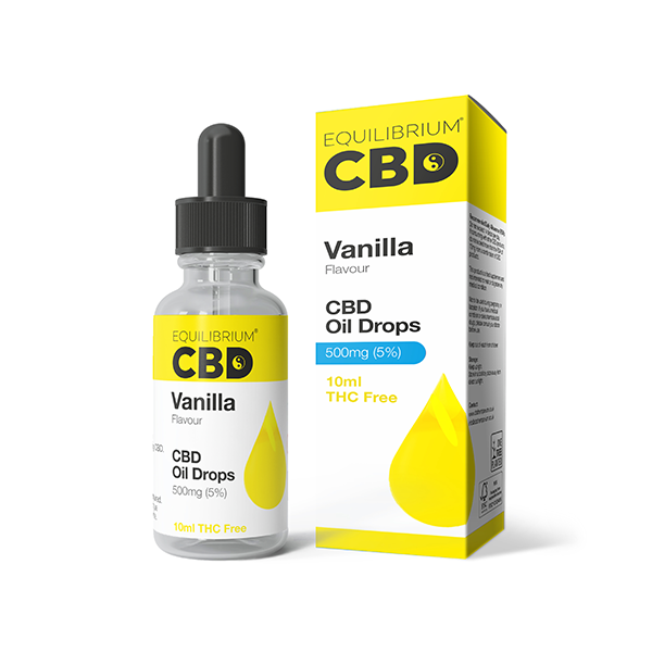 500mg Huile de CBD Equilibrium 10ml - Arôme Vanille