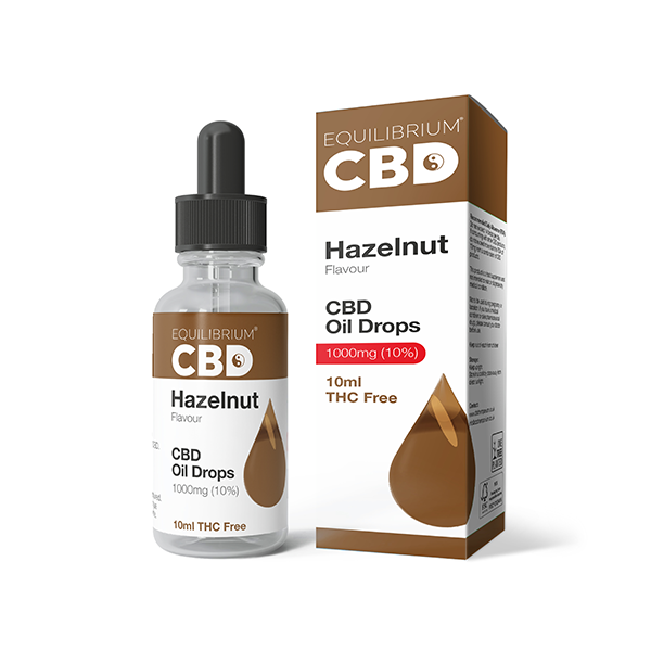 Equilibrium 1000mg Hazelnut Flavour CBD Oil - 10ml