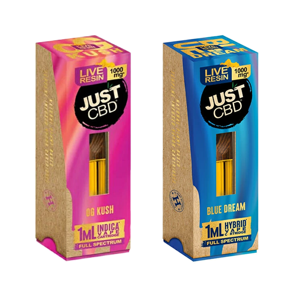 Just CBD 1000mg Live Resin Full Spectrum Signature Cartridges - 1ml | The CBD Hut 