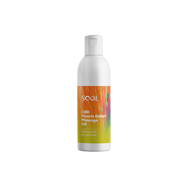 SOOL 500mg Full Spectrum CBD Muscle Relief Massage Oil - 200ml (BUY 1 GET 1 FREE) | The CBD Hut 