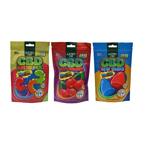 Aztec CBD 900mg Gummies - 150g - Shop Now At The CBD Hut 