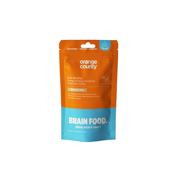 Orange County 120000mg BRAIN FOOD Focus Coffee Powder - 200g