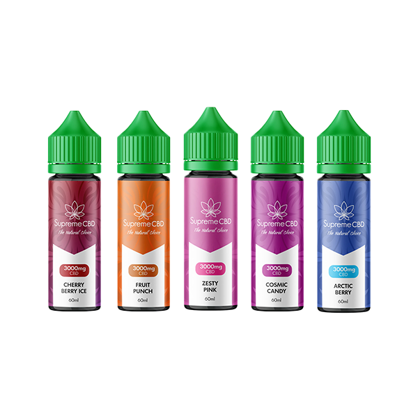 Supreme CBD 3000mg E-Liquid - 60ml (80PG/20VG) - Shop Now At The CBD Hut 