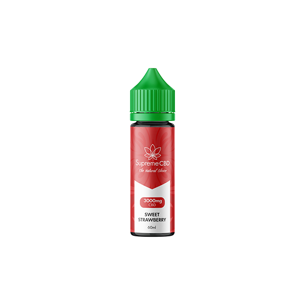 Supreme CBD 3000mg E-Liquid - 60ml (80PG/20VG) - Shop Now At The CBD Hut 