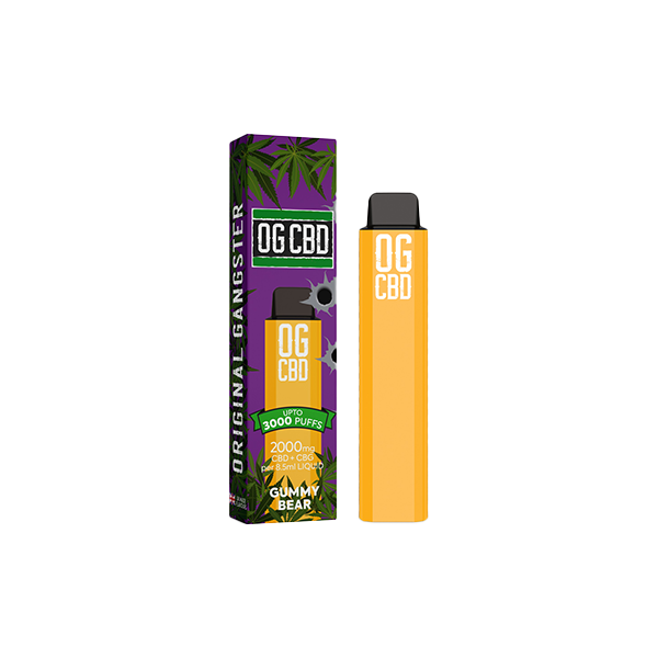 Darwin CBD OG CBD 2000mg Disposable Vape 3000 Puffs - Shop Now At The CBD Hut 