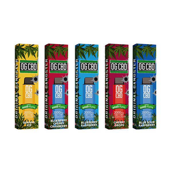 Darwin CBD OG CBD 2000mg Disposable Vape 3000 Puffs - Shop Now At The CBD Hut 