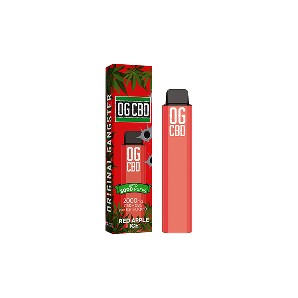 Darwin CBD OG CBD 2000mg Disposable Vape 3000 Puffs - Shop Now At The CBD Hut 