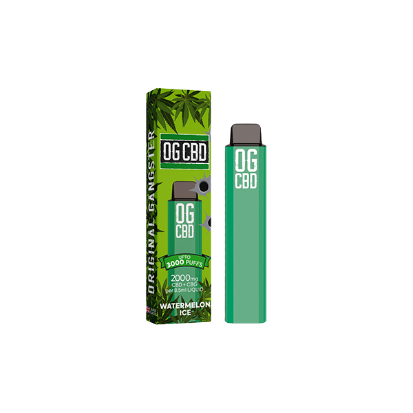 Darwin CBD OG CBD 2000mg Disposable Vape 3000 Puffs - Shop Now At The CBD Hut 