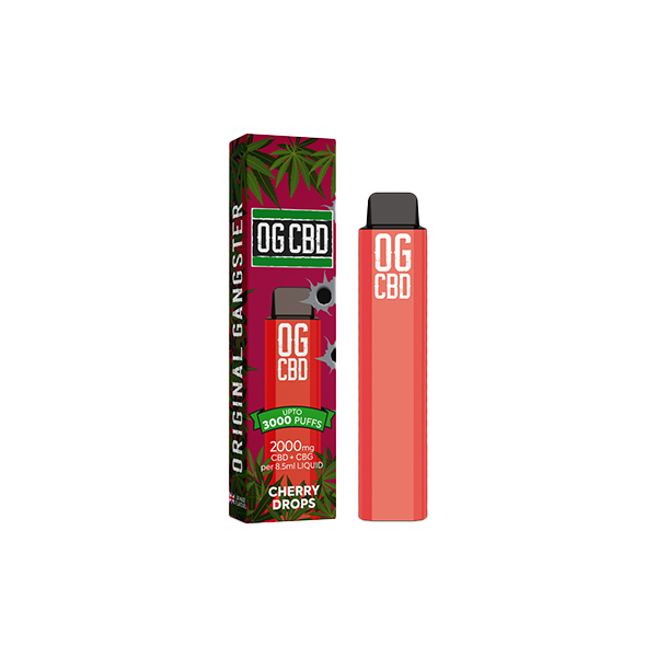 Darwin CBD OG CBD 2000mg Disposable Vape 3000 Puffs - Shop Now At The CBD Hut 