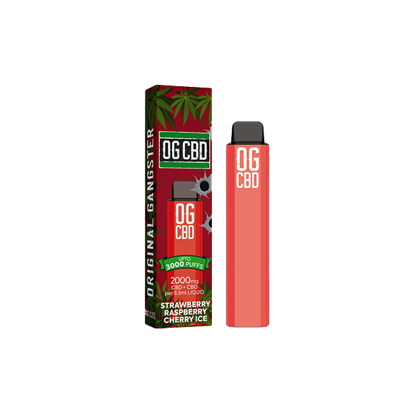 Darwin CBD OG CBD 2000mg Disposable Vape 3000 Puffs - Shop Now At The CBD Hut 