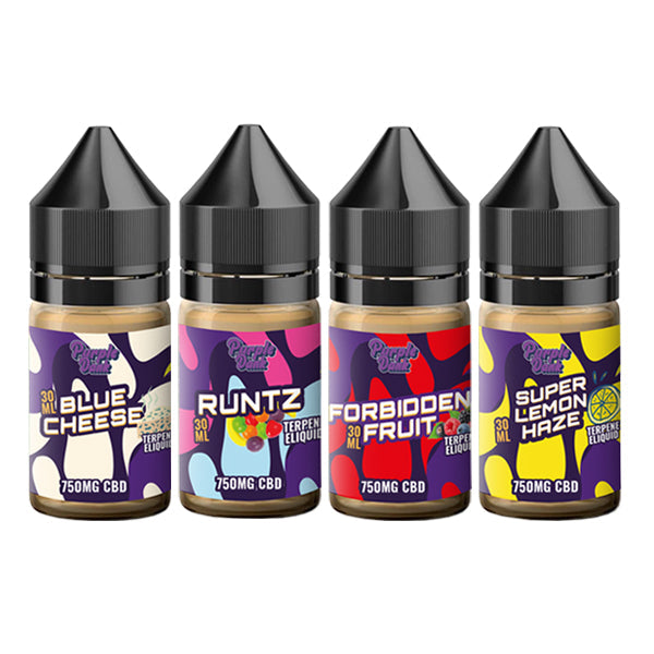 E-liquide CBD à spectre complet 750 mg infusé de terpènes Purple Dank 30 ml (ACHETER-EN 1, OBTENIR 1 GRATUIT)