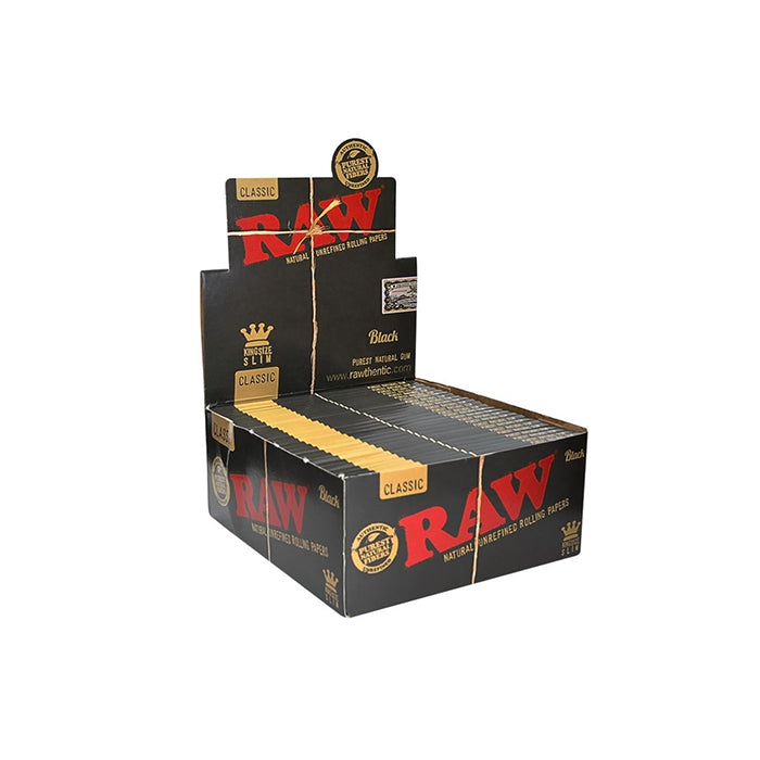 Feuilles à rouler Raw Classic King Size Slim noires