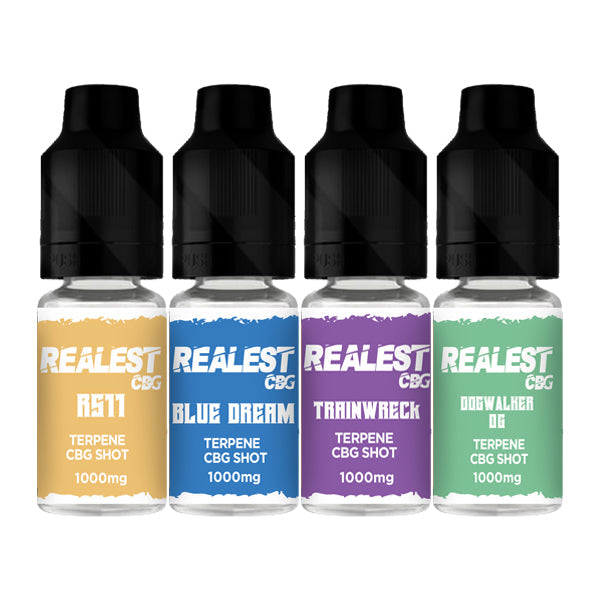 Realest CBD 1000mg Terpene Infused CBG Booster Shot - 10ml (BUY 1 GET 1 FREE) - Shop Now At The CBD Hut 