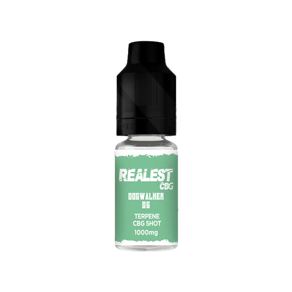 Realest CBD 1000 mg CBG Booster Shot infusé de terpènes 10 ml (ACHETER-EN 1, OBTENIR 1 GRATUIT)