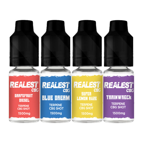 Realest CBD 1500mg Terpene Infused CBG Booster Shot 10ml (BUY 1 GET 1 FREE) - Shop Now At The CBD Hut 